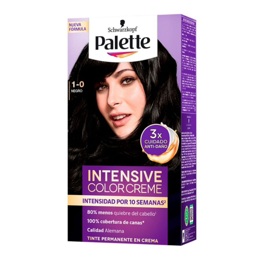 Tinte PALETTE COLOR CREAM 1-0 Negro Caja 170ml