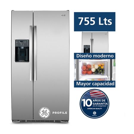 Refrigeradora Mabe PSDS6FGGFSS Side By Side 645L Plateado