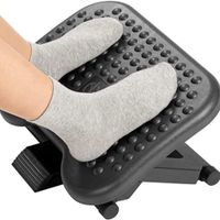 REPOSAPIES ERGONOMICO EN 3 POSICIONES - COLOR NEGRO