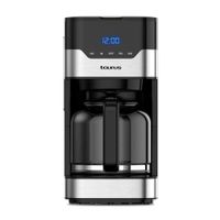 Cafetera Digital Antigoteo TAURUS Alba Digital 900W 1.5LTS Negro