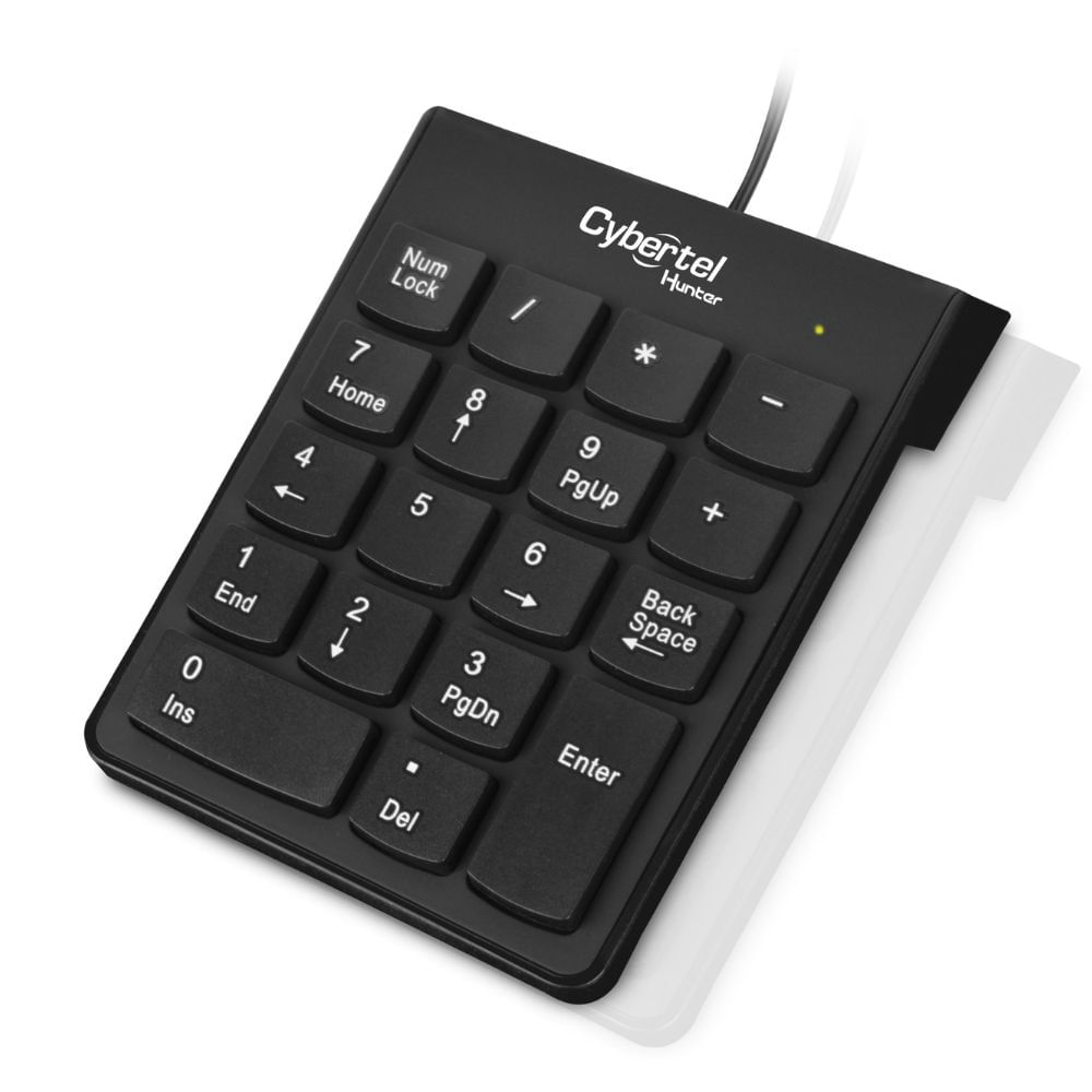 Teclado Numérico Cybertel Hunter K303 conexión USB Plug and Play