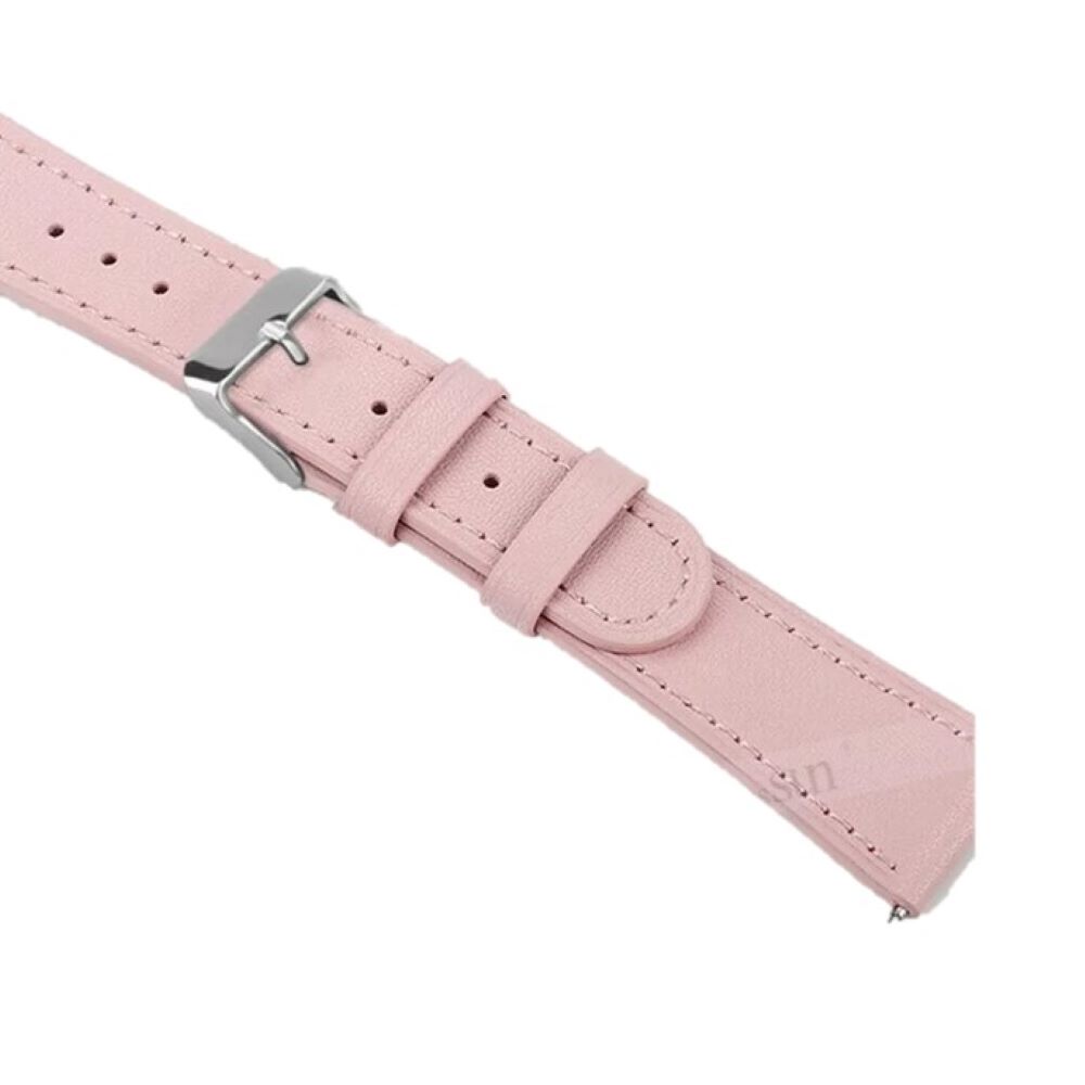Correa de cuero samsung watch 4-5-5 pro-6-7-fe rosado