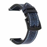 Correa de cuero para huawei watch fit azul