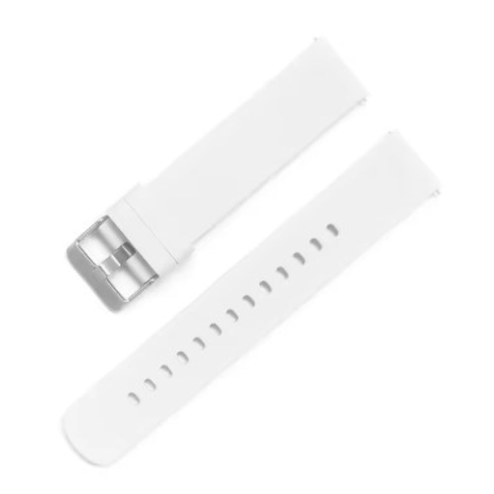 Correa de silicona para smartwatch 18mm blanco