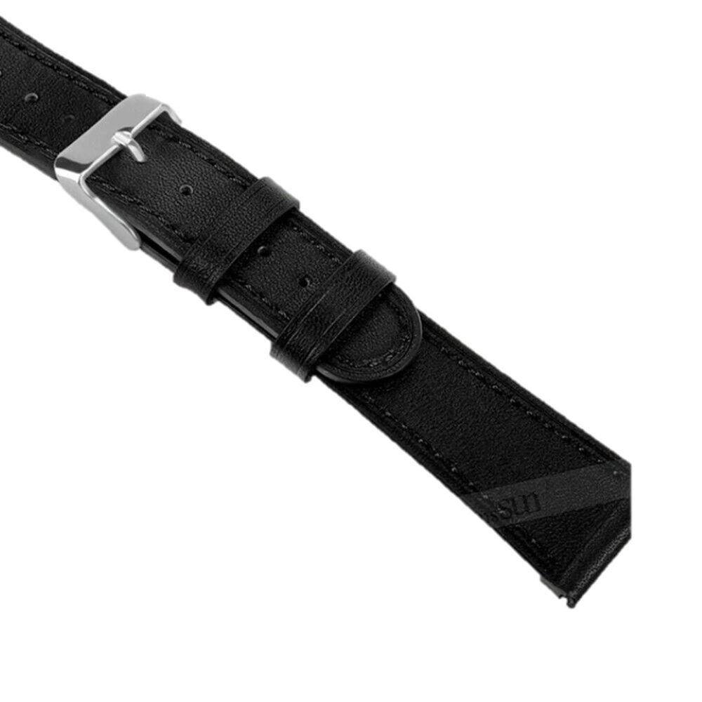 Correa de cuero samsung watch 4-5-5 pro-6-7-fe negro