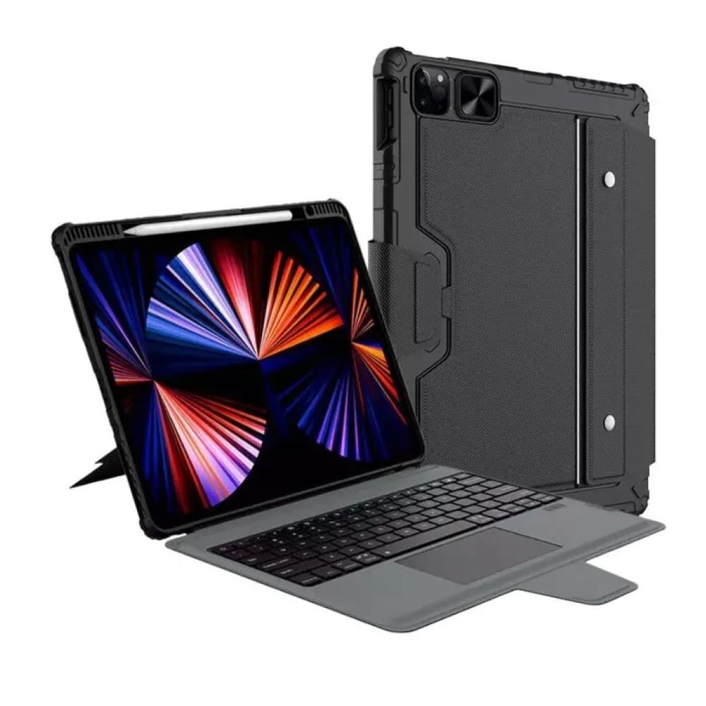 Case nillkin con teclado para apple ipad air 13 2024 Negro
