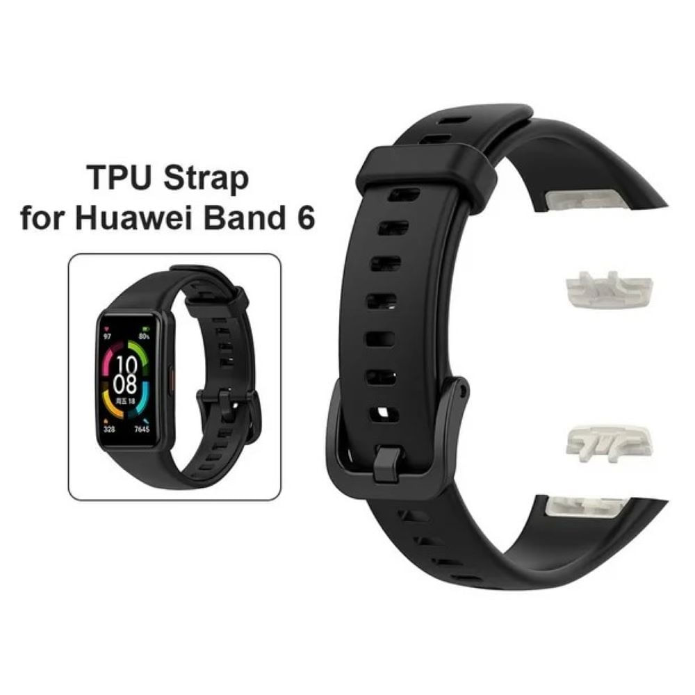 Correa de silicona completa para honor band 6 7 negro