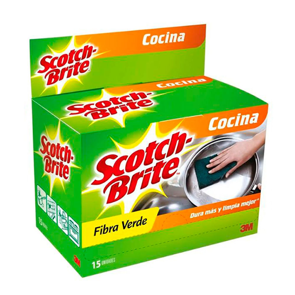 Esponja Verde Scotch Brite Display x15