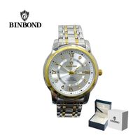 Reloj BINBOND para Hombre - Elegante - Acero - Plata/Negro
