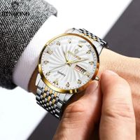 Reloj BINBOND para Hombre - Elegante - Acero - Oro/Plata