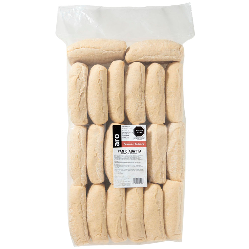 Pan Ciabatta Precocido Bolsa 20un