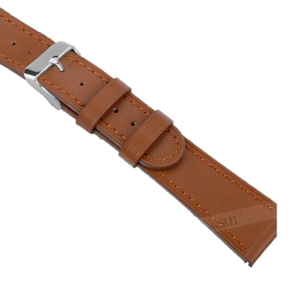 Correa de cuero samsung watch 4-5-5 pro-6-7-fe marron