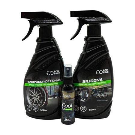 Combo Eco-full, Renovador goma + Silicona + Ambientador