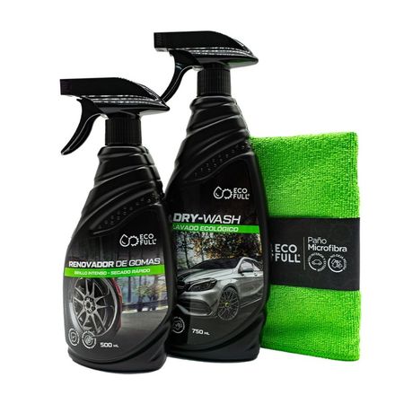 Combo ecológico Dry-wash + Renovador goma + Paño Ecofull