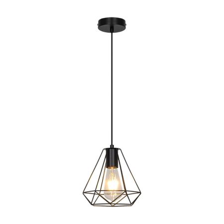 Lámpara Colgante Trendy Orange Prisma E27 Negro