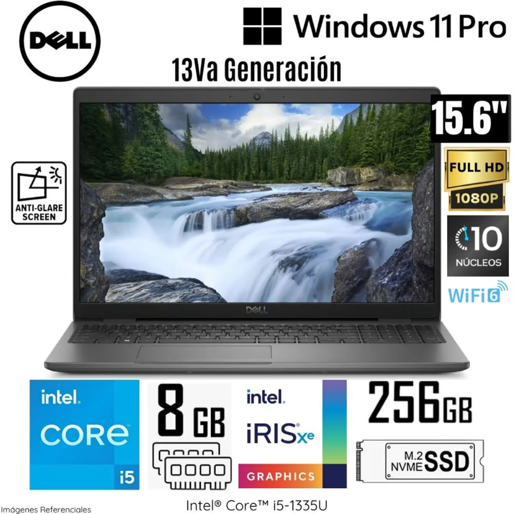 Laptop Dell Latitude 3540 (CN1D2) Intel Core i5-1335U 8GB RAM 256GB SSD 15.6"" FHD WIND 11 - Silver