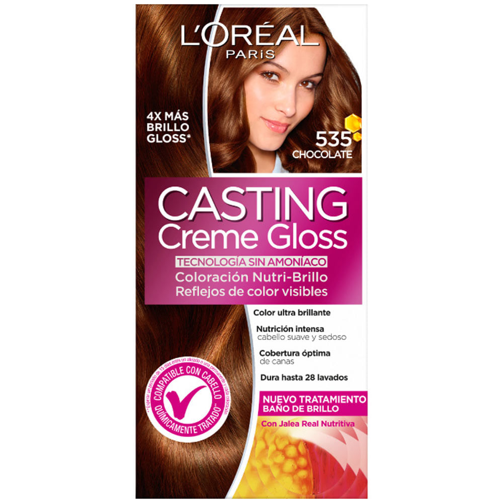 Tinte para Cabello CASTING Creme Gloss 535 Chocolate Caja 1un