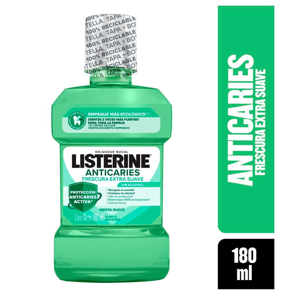 Enjuague Bucal LISTERINE Anticaries Zero Frasco 180ml