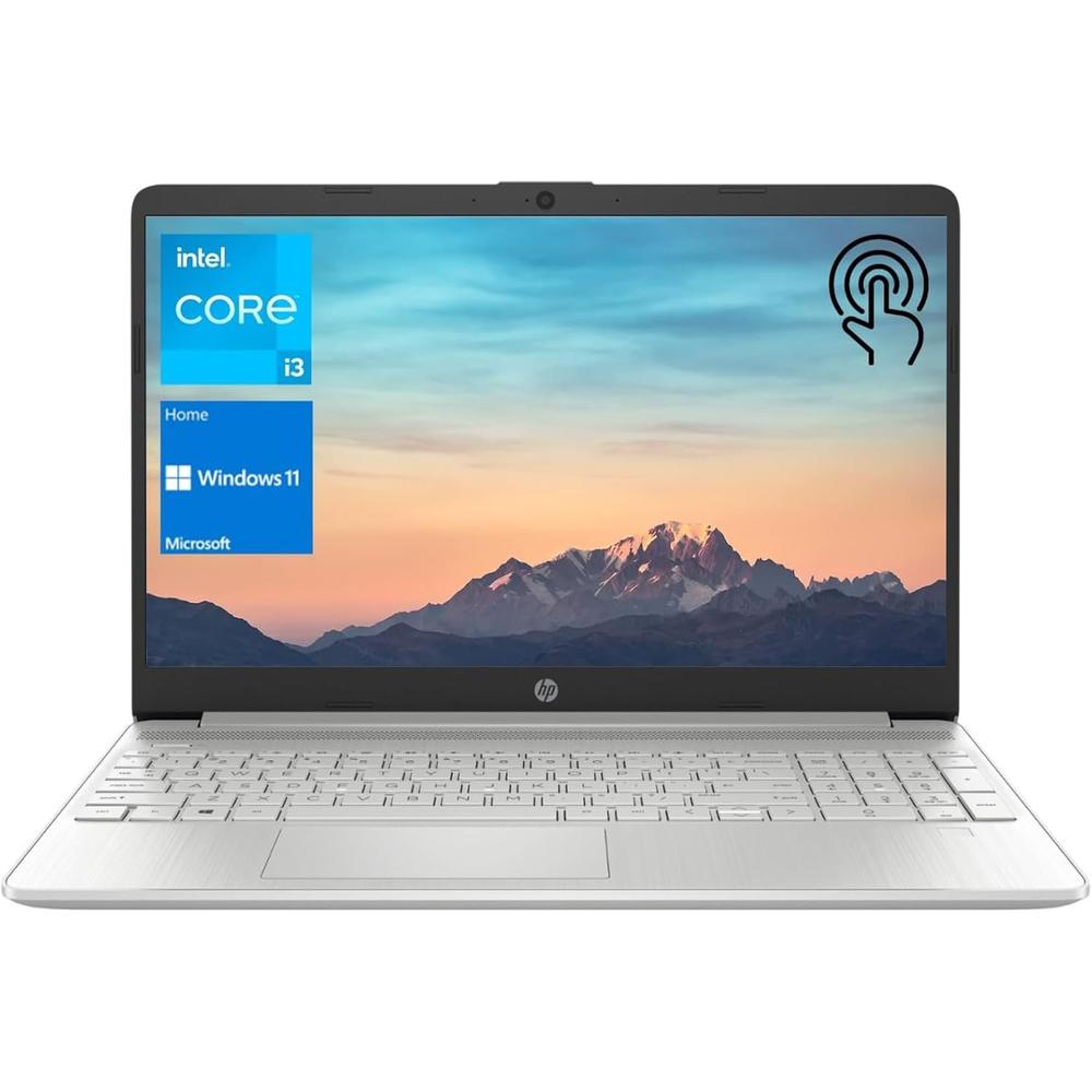 Laptop HP pantalla táctil 15.6"" HD i3-1215U 16GB RAM 512GB SSD | Plateado - Teclado Inglés