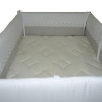 Protectores Laterales Parachoques BABYTU Talla 1,5 Plazas Montessori Diseño Blanco