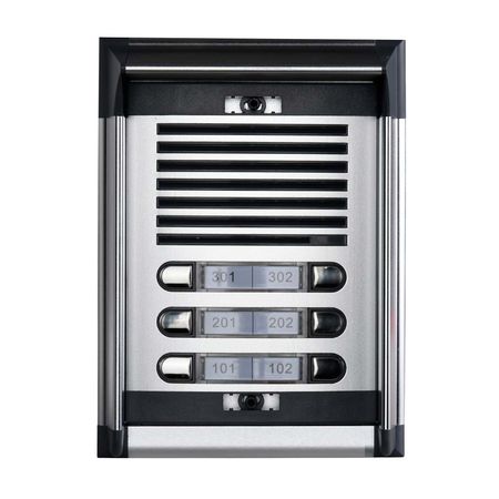 Portero Digital Belcom P/empotrar 6 Ptos Pe0706 Plata Aluminio