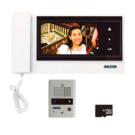 Video Portero Pinhole a Colores 7' Belcom Visión Diurna y Nocturna