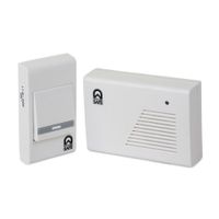 Timbre Inalámbrico House Modelo F108A 32 Sonidos C/Pilas Blanco PVC