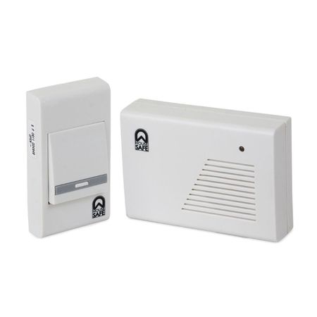 Timbre Inalámbrico House Modelo F108A 32 Sonidos C/Pilas Blanco PVC