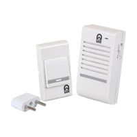 Timbre Inalámbrico House Modelo F108A 32 Sonidos C/enchufe Blanco PVC