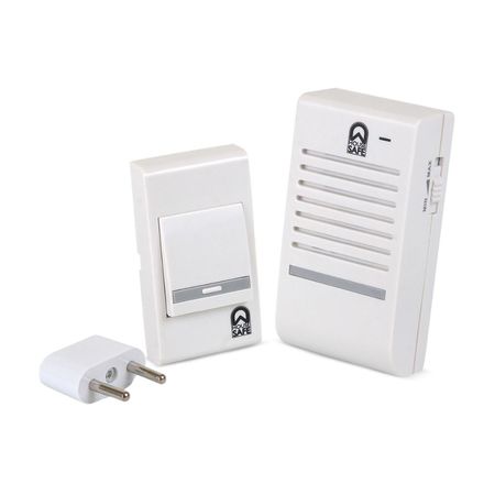 Timbre Inalámbrico House Modelo F108A 32 Sonidos C/enchufe Blanco PVC