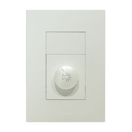 Placa Armada Orange: Interruptor Dimmer Matte Blanco