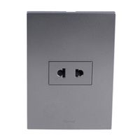 Placa Armada Orange: Tomacorriente Simple Universal Matte Terra