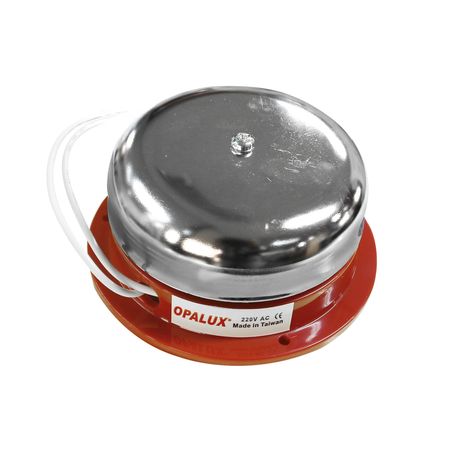 Timbre Industrial Redondo Opalux Plata 4' Resistente a Impactos