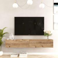 Mueble para TV Flotante Hilton 2 Puertas Duna R&R MUEBLES