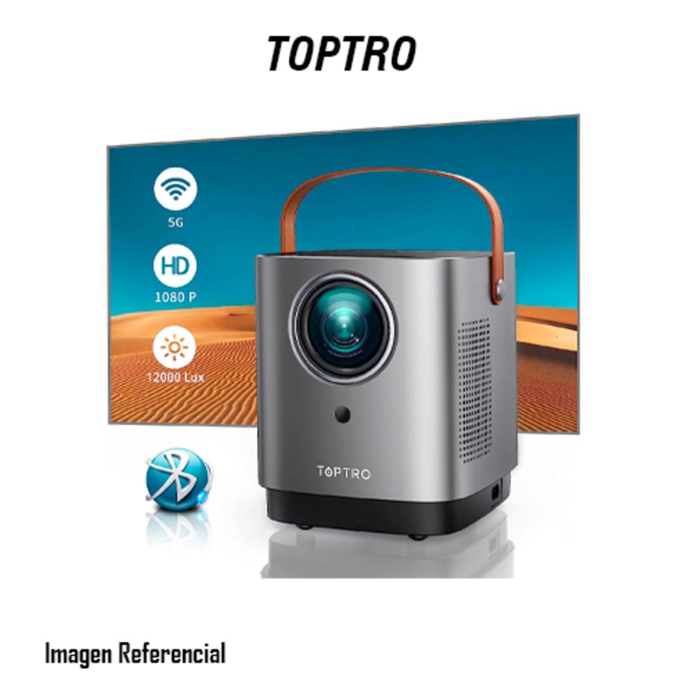 PROYECTOR BLUETOOTH WIFI TOPTRO TR23 PROYECTOR PARA EXTERIORES 1080P COMPATIBLE CON 12000 LÚMENES