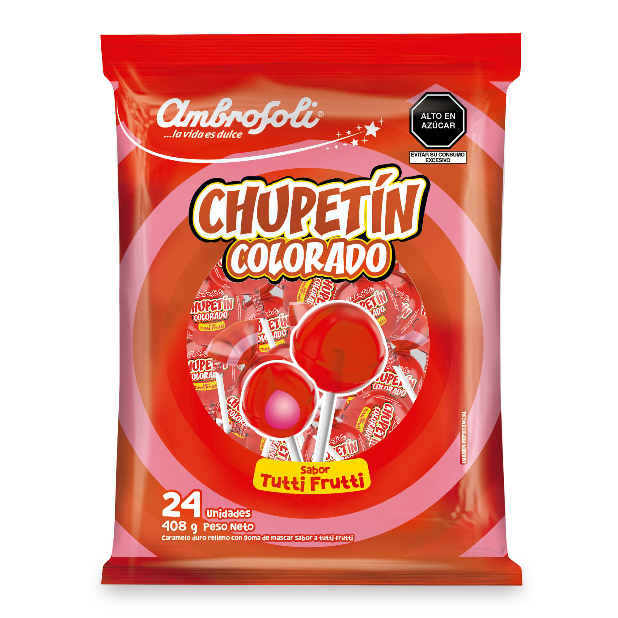 Chupetines Colorado AMBROSOLI Tutti Frutti Bolsa 25un
