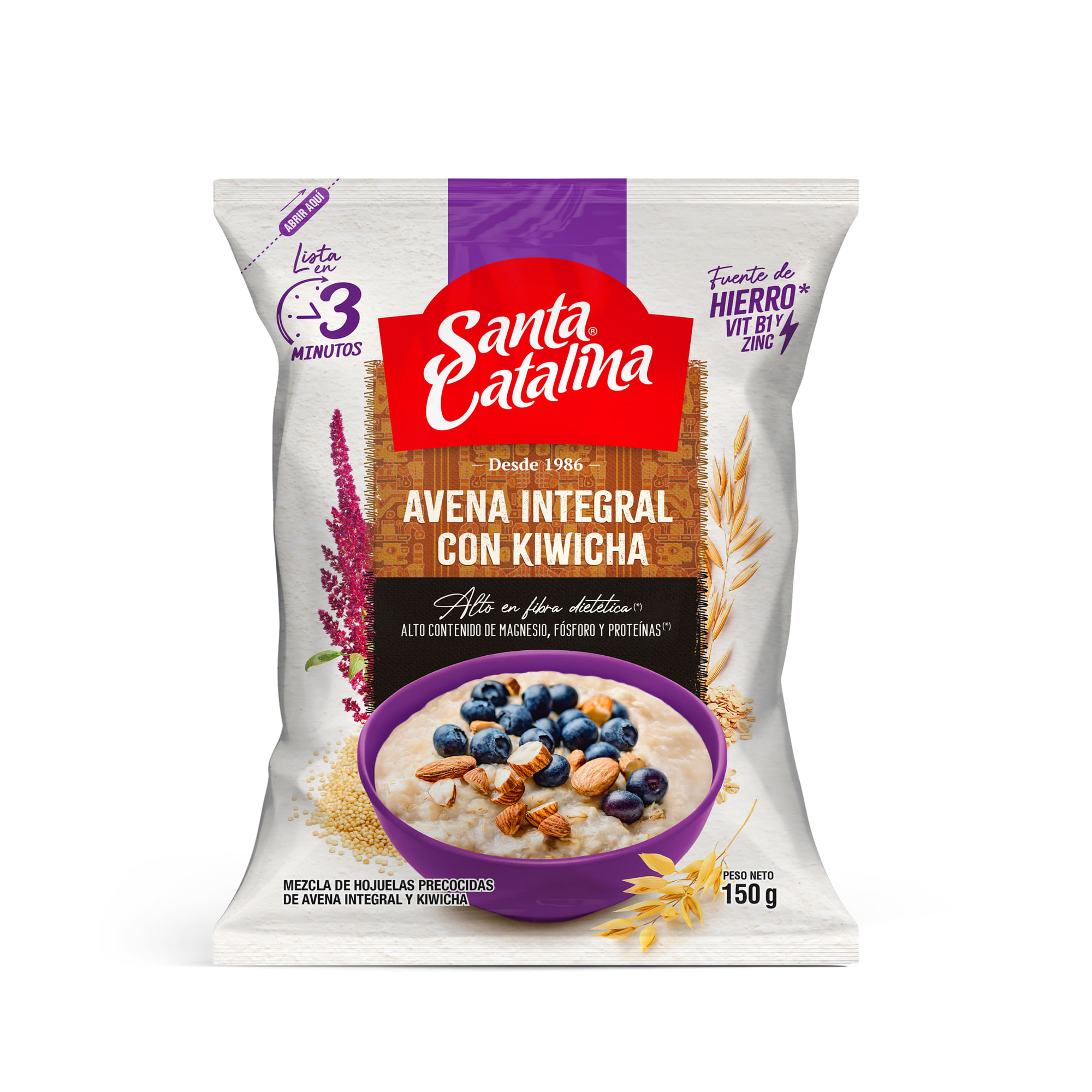 Avena y Kiwicha SANTA CATALINA Bolsa 150g