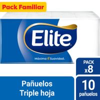 Pañuelo ELITE Triple Hoja Aloe Vera Paquete 8un