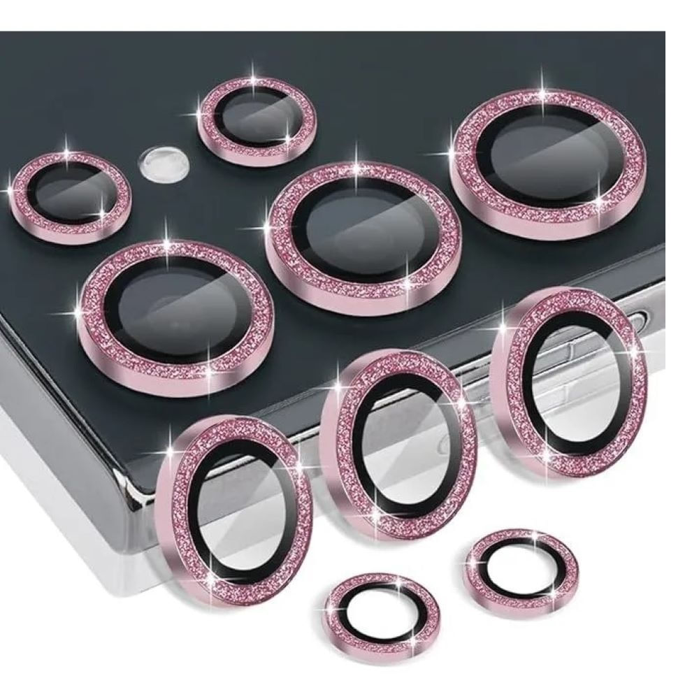 Micas de cámara individuales escarcha para samsung s22 ultra rosado