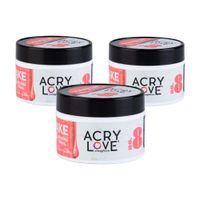 Acrylove Polvo Acrilico Make Up 1 Oz Make Up #8 3 Unid