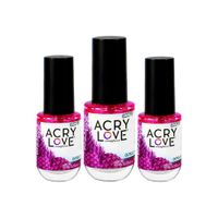 Aceite Para Cutícula 14ml Pineaple Pink Acrylove 3 Unid