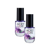 Aceite Para Cutícula 14ml Freesia Violeta Acrylove 2 Unid
