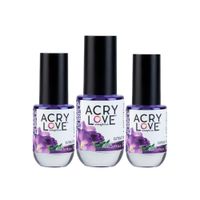 Aceite Para Cutícula 14ml Freesia Violeta Acrylove 3 Unid