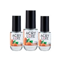 Aceite Para Cutícula 14ml Almendras Acrylove 3 Unid
