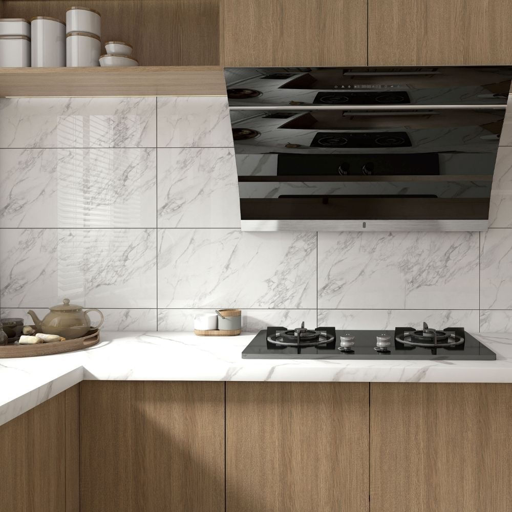 Pared Marmolizada Betas Blanca 30x60cm 1.8m2 Orange