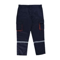 Pantalón de Trabajo Drill Tec Multibolsillo AzulNaranja Werken Talla L