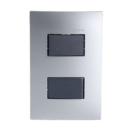 Conmutador Doble Aluminio/Graf Simon