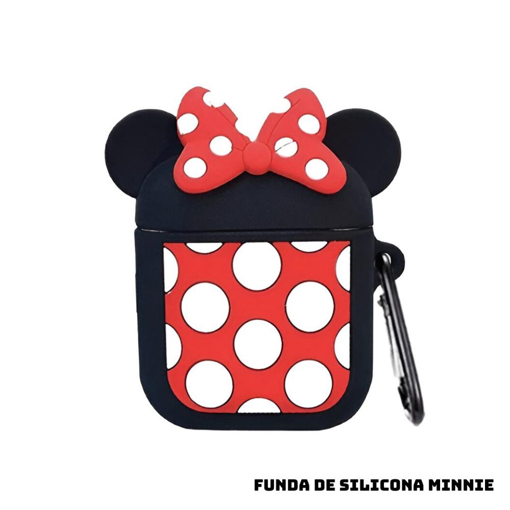 Carcasa de silicona para Airpods de Apple generación 1 y 2 diseño de MINNIE