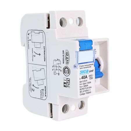 Interruptor diferencial 2x40a Sica