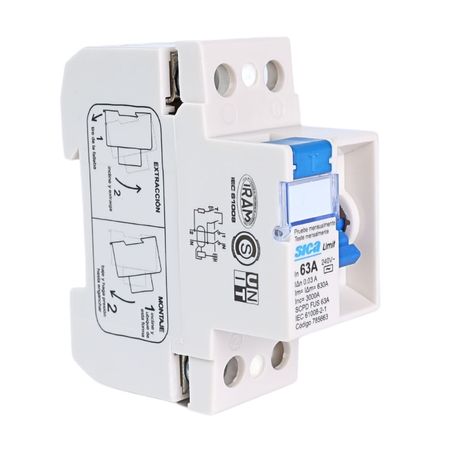 Interruptor diferencial 2x63a Sica